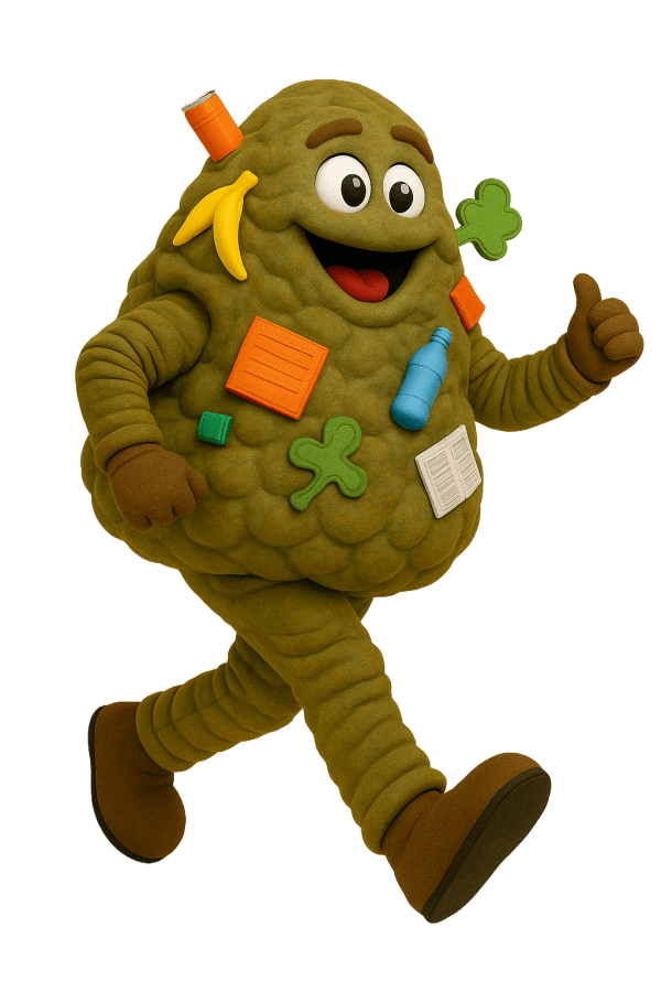 Land Phil mascot walking