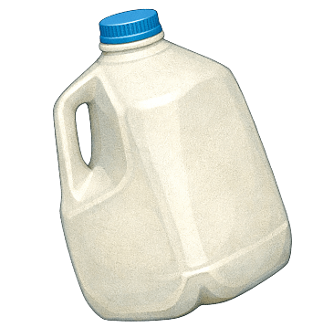 Illustration of milk carton